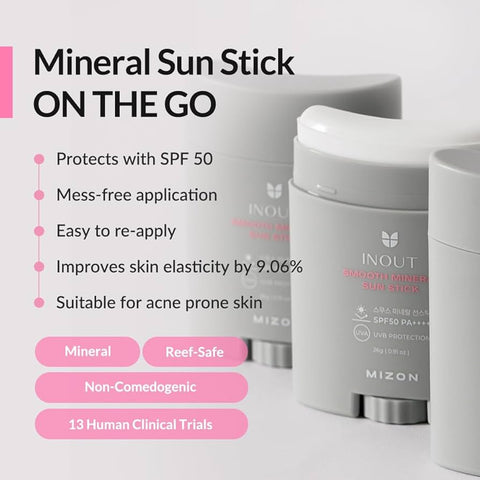 Mizon Inout Smooth Mineral Sun Stick SPF50 PA++++ 26g