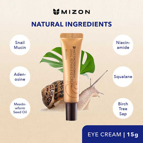 Mizon Snail Repair Eye Cream [Tube] 15ml