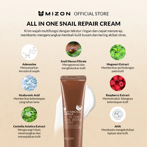 Mizon All in One Snail Repair Cream 35ml Tube