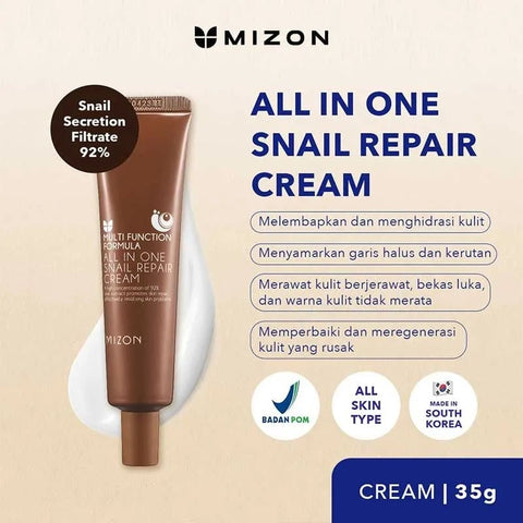 Mizon All in One Snail Repair Cream 35ml Tube