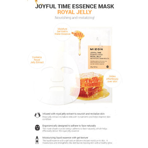 Mizon Joyful Time Essence Mask [Royal Jelly] 23g