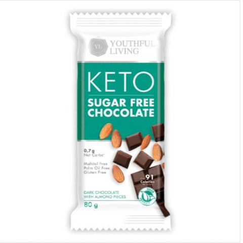 Youthful Living Keto Dark Choco Almond 80G