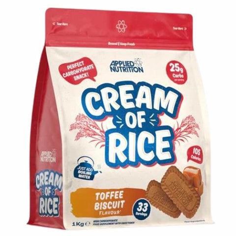 Applied Nutrition Cream Of Rice 1Kg Toffee Biscuit