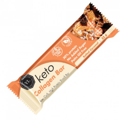 Youthful Living Keto Collagen Bar Salted Caramel 52G | Keto Bars Youthful Living Keto Collagen Bar Salted Caramel 52G | Keto Bars