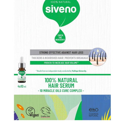 Siveno 100% Natural Hair Serum 10ml 4's