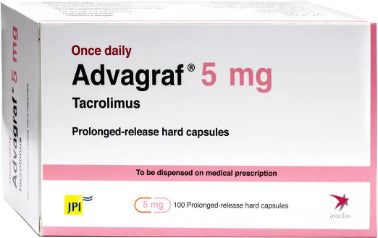 Advagraf 5 mg Prolonged Release Cap 100’s