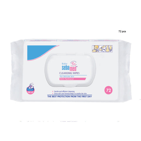 Sebamed Baby Cleansing Wipes W / Panthenol  72 Pcs