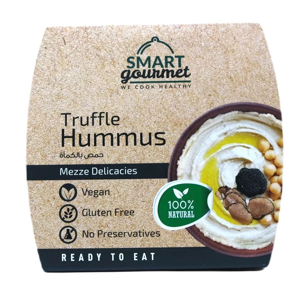 Smart Gourmet - Truffle Hummus Container 225G | Healthy & Protein Chips Smart Gourmet - Truffle Hummus Container 225G | Healthy & Protein Chips
