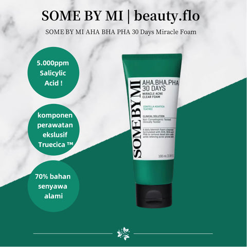 Some By Mi AHA-BHA-PHA 30 Days Miracle Acne Clear Foam 100ml