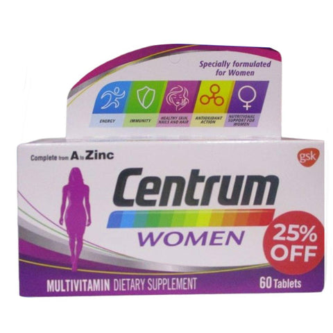 Centrum Women Multivitamine Tab 60's 25% Off