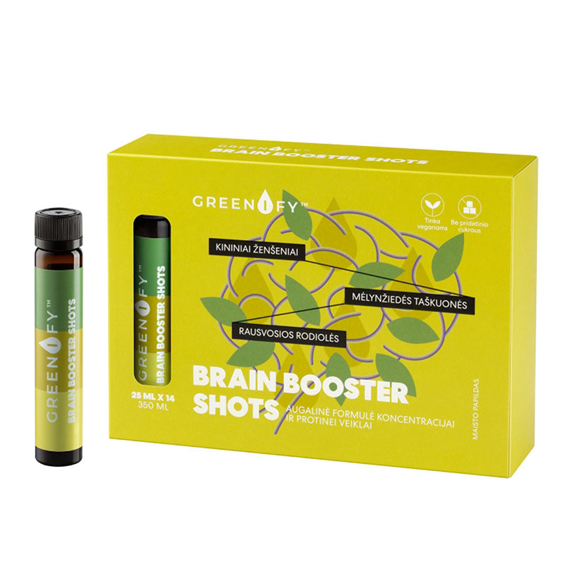 Powder Greenify Greenify Brain Booster Shots 25 Ml 14'S (350 Ml) | Kulud Pharmacy
