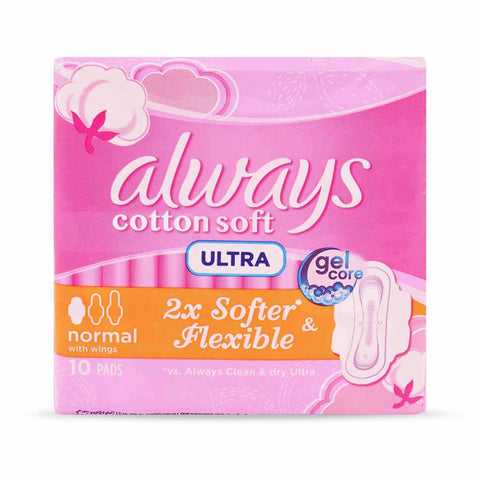 Always Ultra Cotton Soft Normal 10's