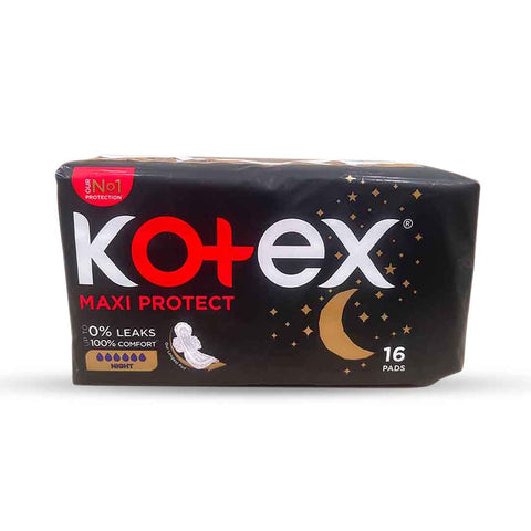 Kotex Maxi Night Thick Sanitary Pads, 16 Count