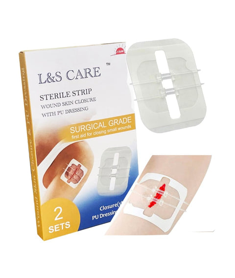 L&S Care Sterile Wound Closer Strips 2's