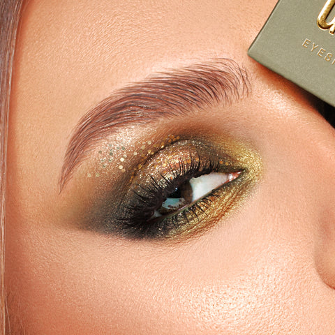 Mia Eyeshadow & Glitter Palette Army Green 11.8G