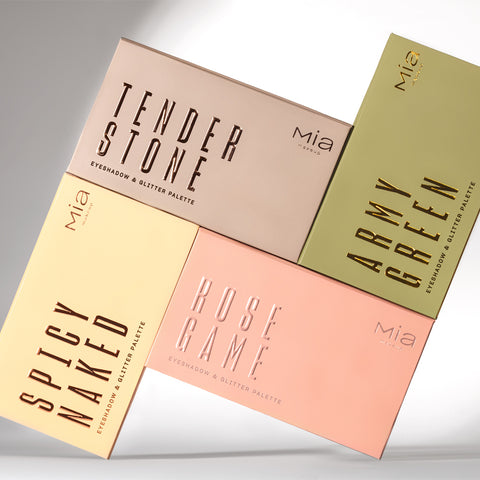 Mia Eyeshadow & Glitter Palette Army Green 11.8G