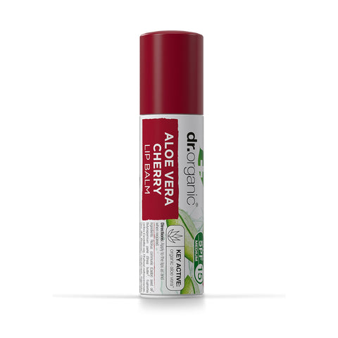 Dr. Organic Aloe Vera Cherry Lip Balm SPF 15 - 5.7ml