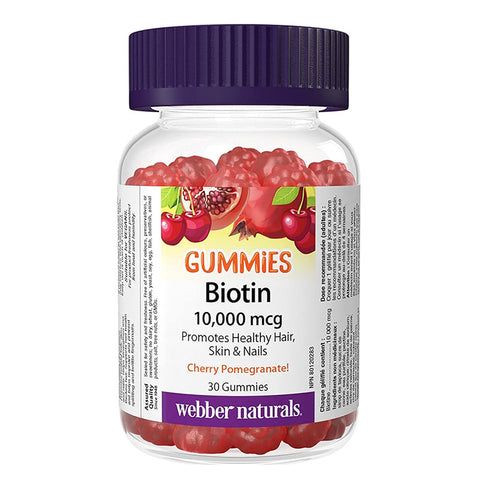 Webber Naturals Biotin 10000Mcg Gummies 30'S
