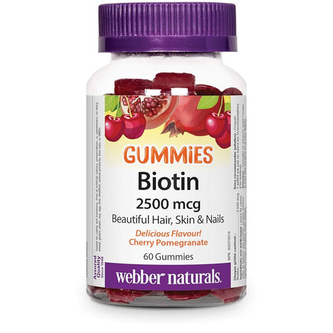 Webber Naturals Biotin 2500 Mcg Gummies 60'S