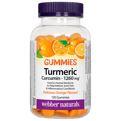 Webber Naturals Turmeric Curcumin Gummy 120'S