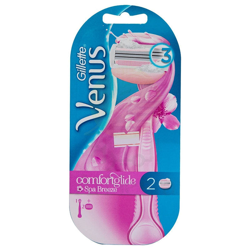 Gillette Venus Comfortglide Spa Breeze 2In1 Razor | Ladies Razors & Blades Gillette Venus Comfortglide Spa Breeze 2In1 Razor | Ladies Razors & Blades