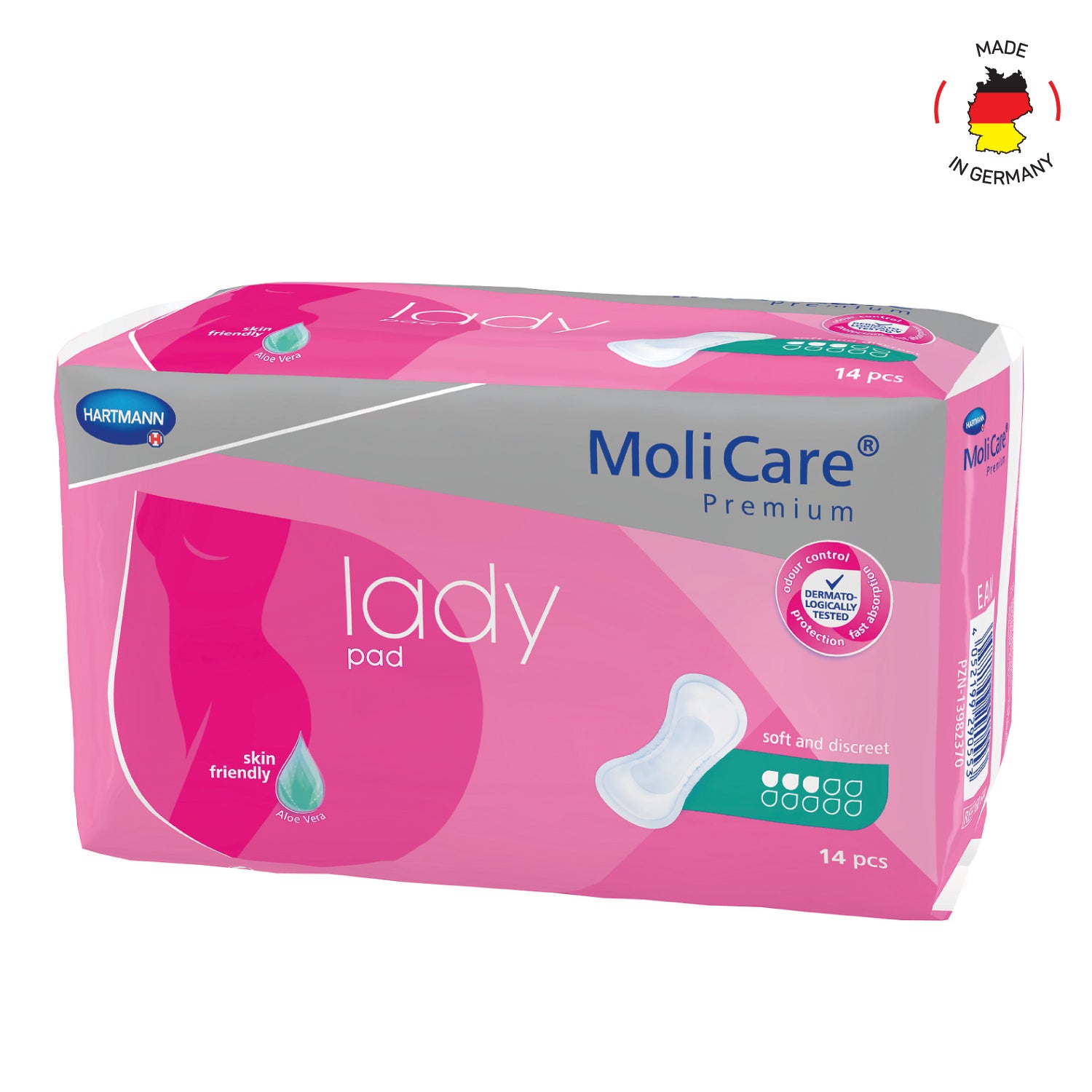 Adult Pad, MoliCare Premium Lady Pad, Sanitary Pad for Incontinence, 3 Drops, 14 pieces / pack | Sanitary Pads Adult Pad, MoliCare Premium Lady Pad, Sanitary Pad for Incontinence, 3 Drops, 14 pieces / pack | Sanitary Pads
