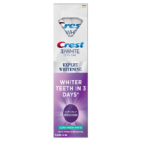 Crest 3D White Clinical Ultra Fresh Whitening Toothpaste 75ml