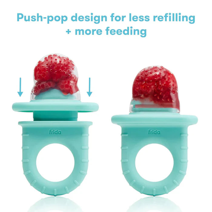 Frida Baby Push Pop Feeder Set 3ct Tip | Baby Feeding Essentials Frida Baby Push Pop Feeder Set 3ct Tip | Baby Feeding Essentials