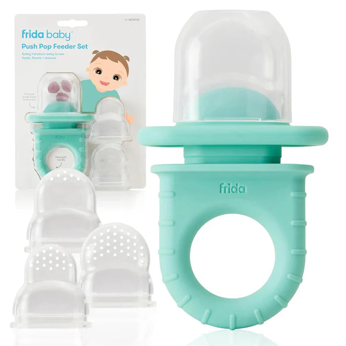 Frida Baby Push Pop Feeder Set 3ct Tip | Baby Feeding Essentials Frida Baby Push Pop Feeder Set 3ct Tip | Baby Feeding Essentials