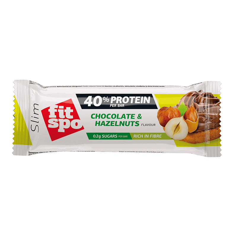 FitSpo Slim Protein Bar Chocolate & Hazelnuts 50g | Bars