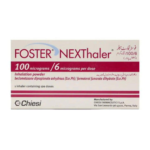 Next Inhaler Mix Foster Nexthaler 100/6 MCG Inhalation Powder 120 Doses | Kulud Pharmacy