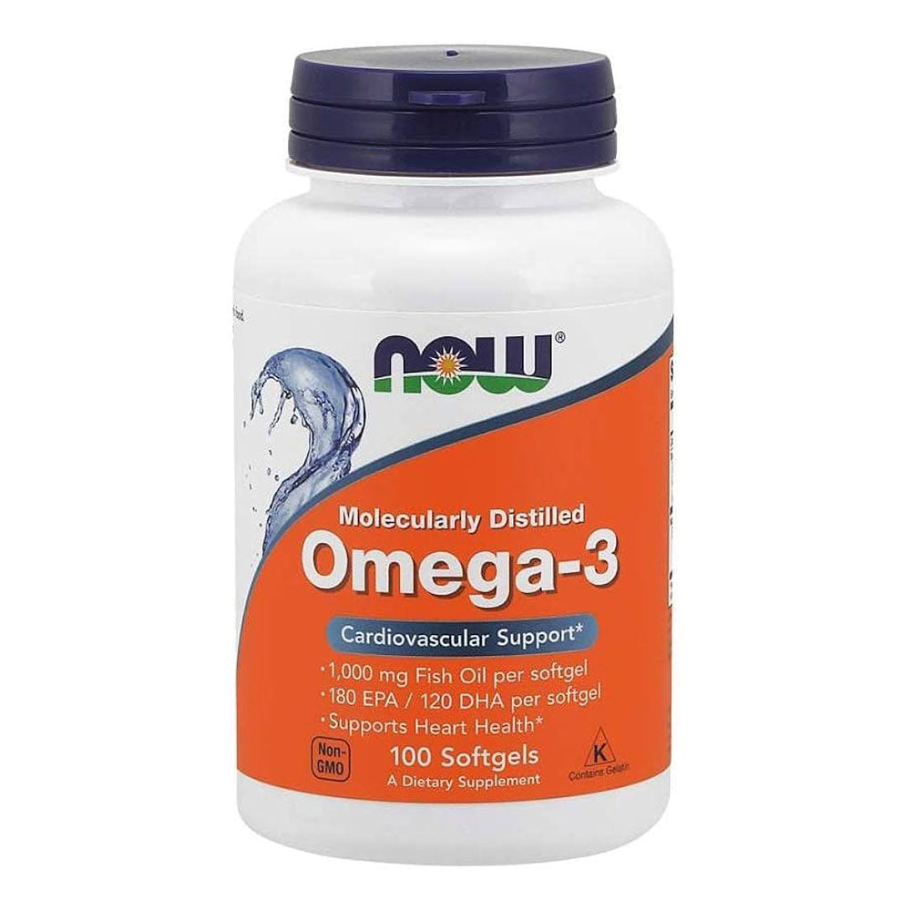 NOW Omega 3 Softgels 100's | Fish Oil & Omegas NOW Omega 3 Softgels 100's | Fish Oil & Omegas