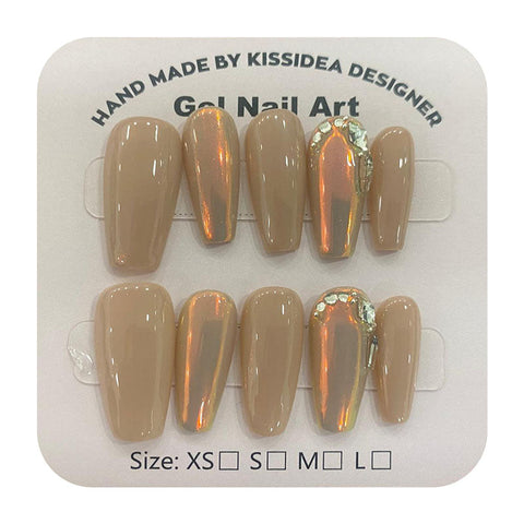 كيس آيديا أظافر جل معدني مع أحجار