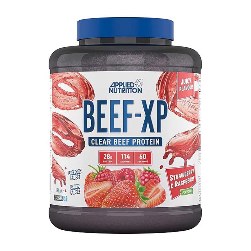 Applied Nutrition Beef XP 1.8kg Strawberry & Raspberry Powder | Beef Protein Applied Nutrition Beef XP 1.8kg Strawberry & Raspberry Powder | Beef Protein