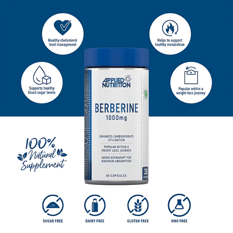 Applied Nutrition Berberine 1000mg Cap 60's
