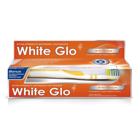 White Glo Anti Plaque Whitening Toothpaste 150G/100ML