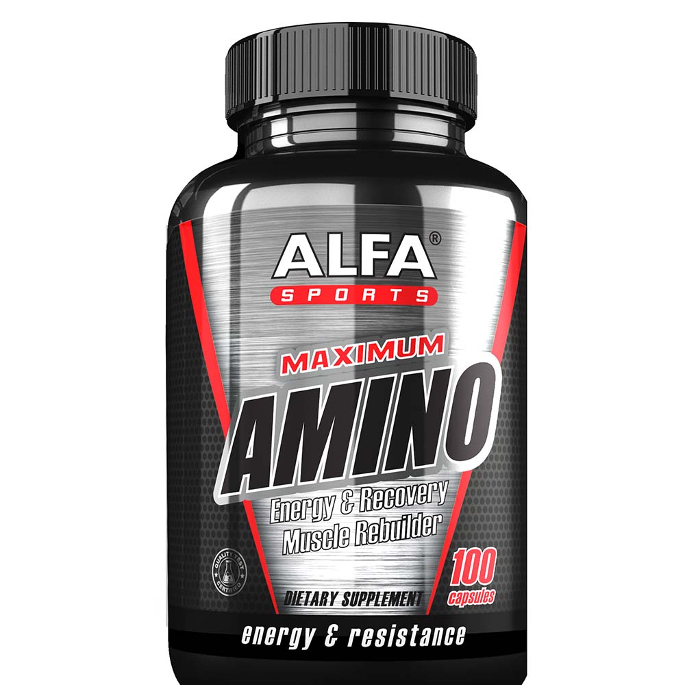 Alfa Sports Maximum Amino Cap 100's | Amino & EAA Alfa Sports Maximum Amino Cap 100's | Amino & EAA