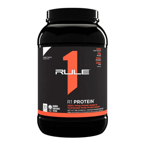 Rule 1 Protein Whey Isolate, Vanilla Cream, 30 SERV 1.98 lb (900 g)