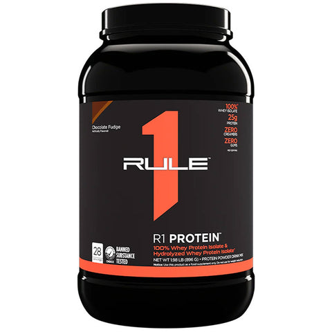 Rule 1 Protein Whey Isolate, Chocolate Fudge, 28 SERV 1.98 lb (896 g)