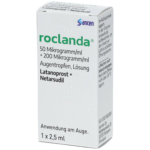 Roclanda 50 Micrograms/ml + 200 Micrograms/ml Eye Drops Solution (2.5ml × 1 Bottle)