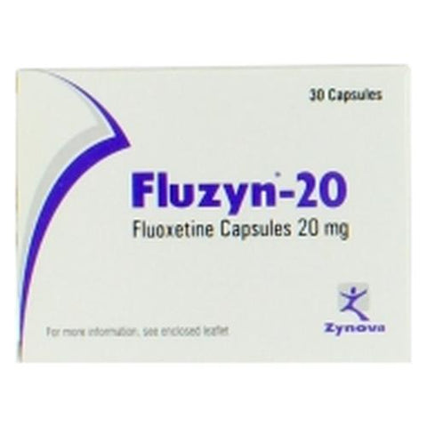 Fluzyn 20 mg (Fluoxetine Hydrochloride) Capsules 30's