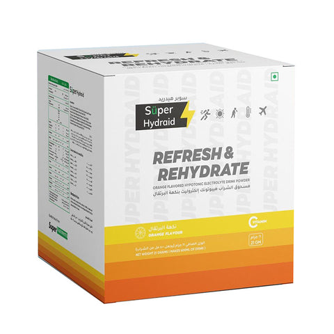 SUPER HYDRAID Refresh & Hydrate Orange Powder 21 g x 10's
