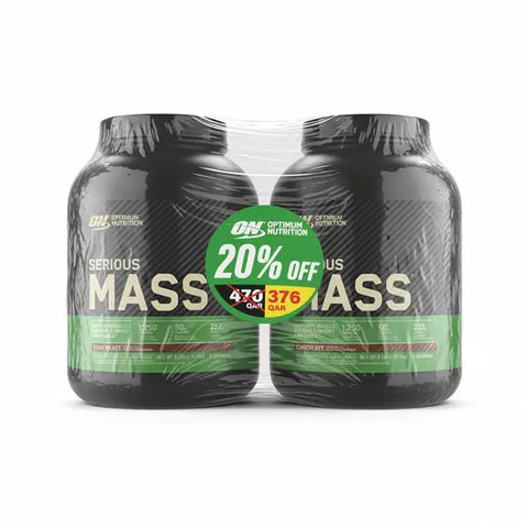 Optimum Nutrition Serious Mass Chocolate 6 lbs (Offer 20% OFF) 2’s