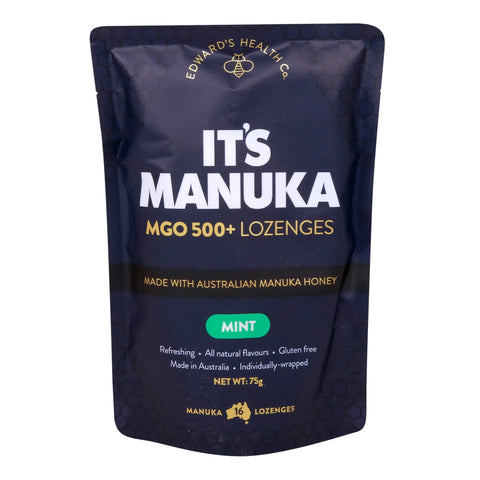 إتس مانوكا حلوى Lozenges MGO 500+ بنكهة النعناع 16 قطعة