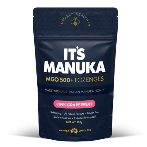 It’s Manuka Lozenges MGO 500+ Pink Grapefruit 16's