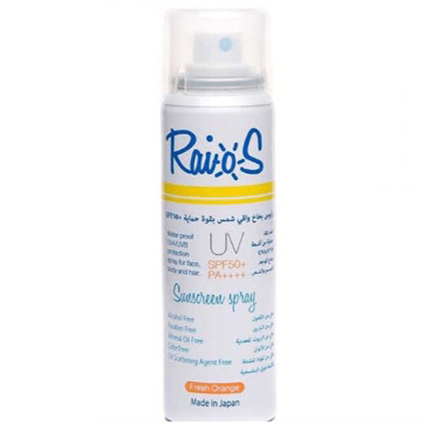 RAIOS Sunscreen SPF 50+ Spray Fresh Orange 70 ml