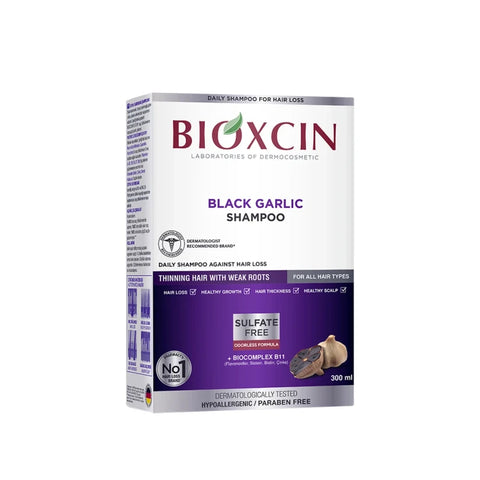 Bioxcin Black Garlic Shampoo 300 ml + Gift Shampoo 100 ml (Offer)