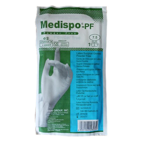 ميديسبو قفازات جراحية لاتكس معقمة وبدون بودرة مقاس ‎7.5‎‏ (زوج واحد)