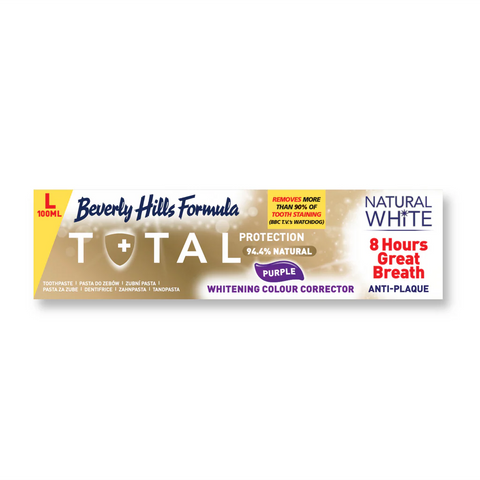 Beverly Hills Formula Natural White Total Protection Teeth Whitening Toothpaste 100 ml