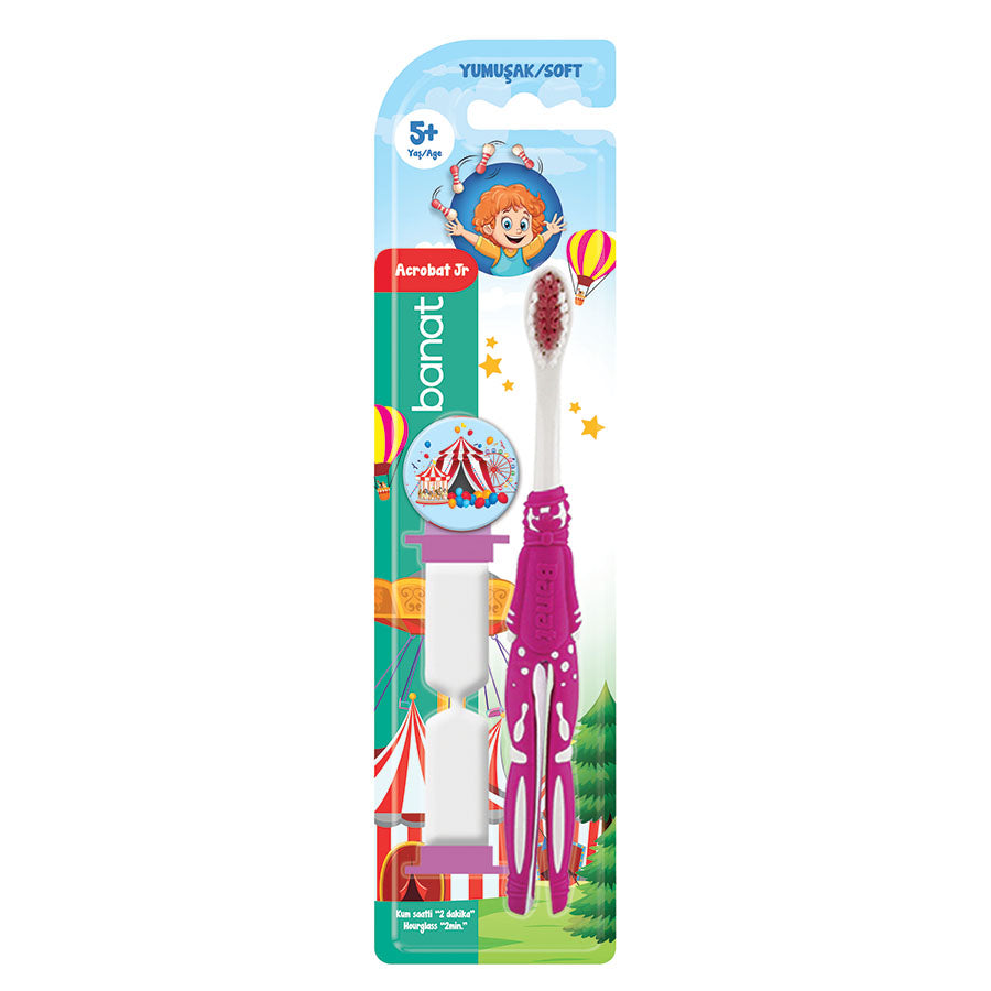 Banat Acrobat Jr Toothbrush (Hourglass) – Soft | Toothbrushes
